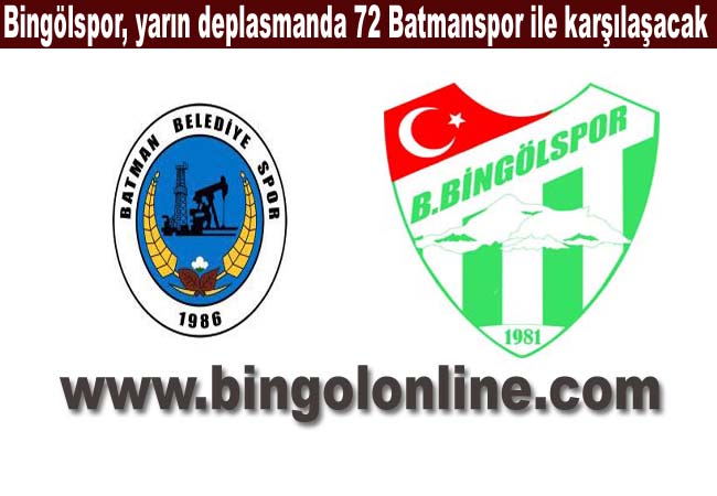 Bingölspor 72 batmanspor ile karşılaşacak