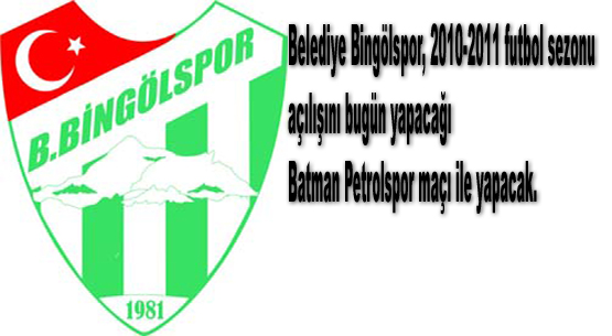 Bingölspor, batman petrolspor`la hazırlık maçı yapacak