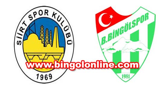 Bingölspor, deplasmanda siirtspor`a 2-1 yenildi