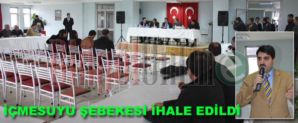 Bingöl`ün içmesuyu şebekesi ihale edildi