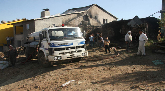 Bingöl`ün kartal köyünde yangın çıktı