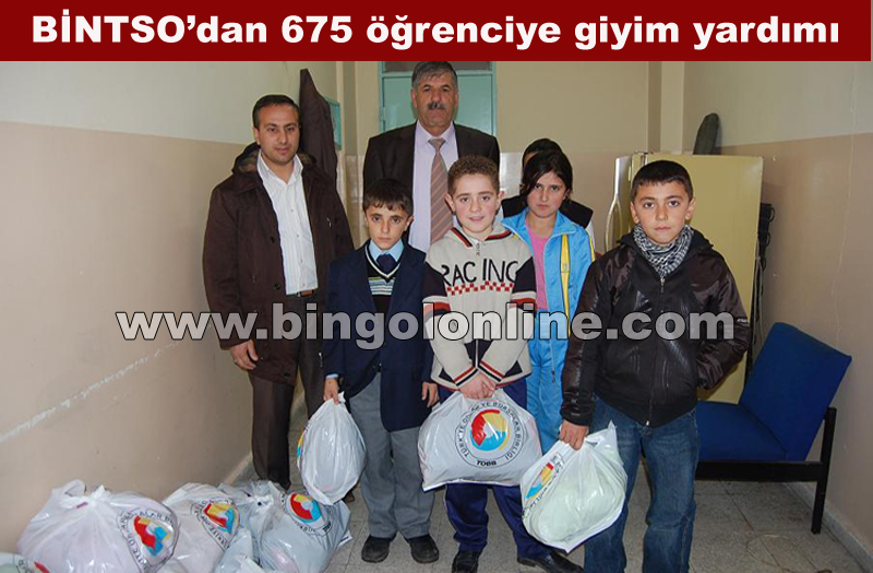 Bintso`dan 675 öğrenciye giyim yardımı