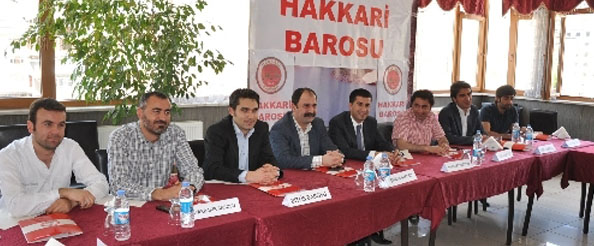 Bölge baroları hakkâri`de toplandı