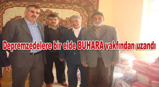 Buhara vakfı`ndan depremzedelere yardım