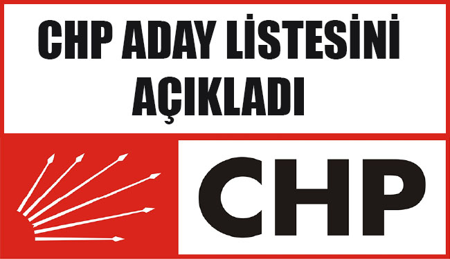 Chp aday listesini açıkladı