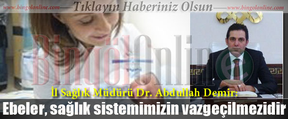 Demir: ebeler, sağlık sistemimizin vazgeçilmezidir