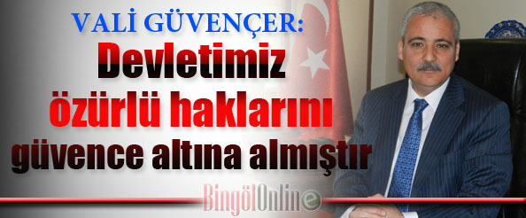 Devletimiz özürlü haklarını güvence altına almıştır