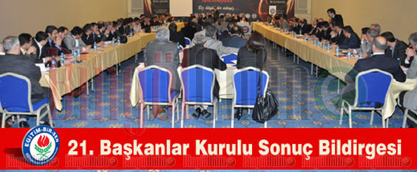 Eğitim bir-sen başkanlar kurulundan radikal kararlar çıktı!