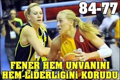 Fener hem unvanını hem liderliği korudu