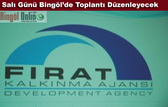 Fırat kalkınma ajansı bingöl`de toplantı düzenleyecek