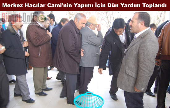 Hacılar camii için yardım toplanıldı