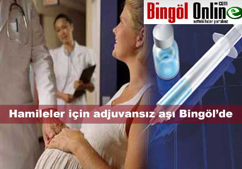 Hamileler için adjuvansız aşı bingöl`de