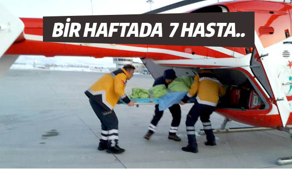 Hava ambulansıyla kurtarıldı