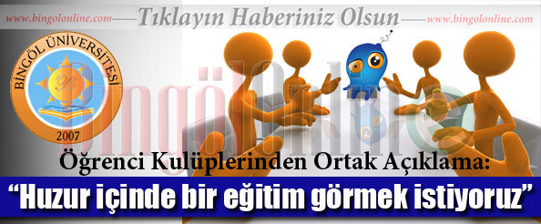 Huzur içinde bir eğitim görmek istiyoruz