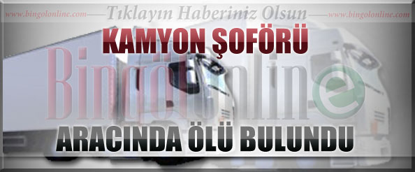 Kamyon şoförü aracında ölü bulundu