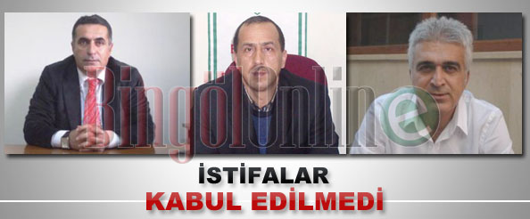 Karaarslan`ların istifaları kabul edilmedi