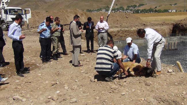 Karlıova`da okul temelleri atılmaya başlandı