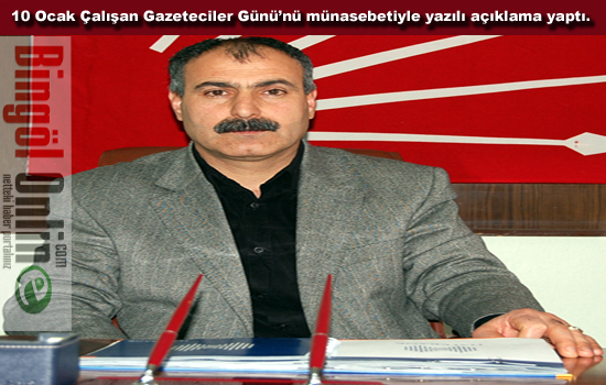 Kayaoğlu, gazetecilerin gününü kutladı