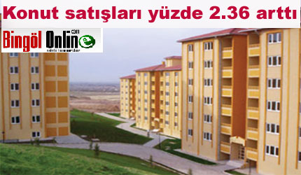 Konut satışları yüzde 2.36 arttı