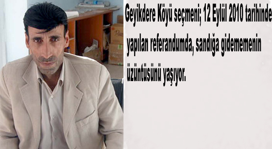 Köylü sandığa gidemedi