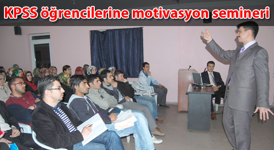 Kpss öğrencilerine motivasyon semineri