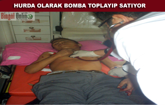 Küçük fırat hurda bomba toplayıp satıyormuş