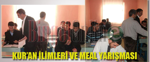 Kuran ilimleri ve meal yarışması yapıldı