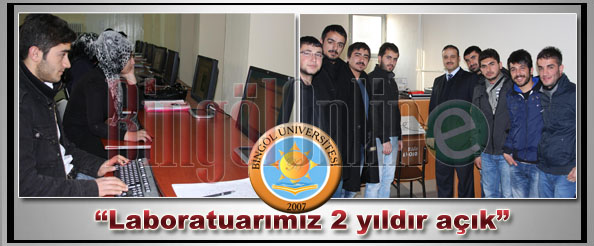 Laboratuarımız 2 yıldır açık