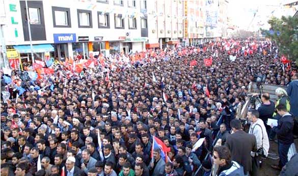 Miting alanları belirlendi