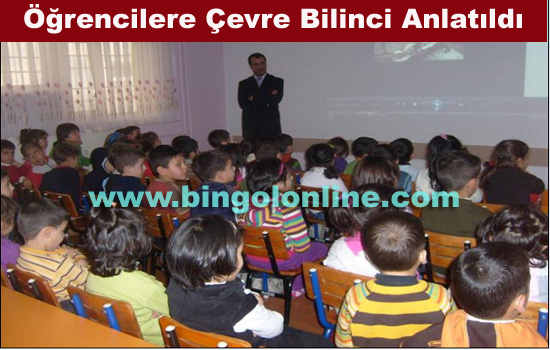 Öğrencilere çevre bilinci anlatıldı