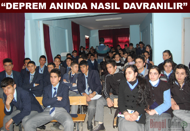 Öğrencilere deprem semineri