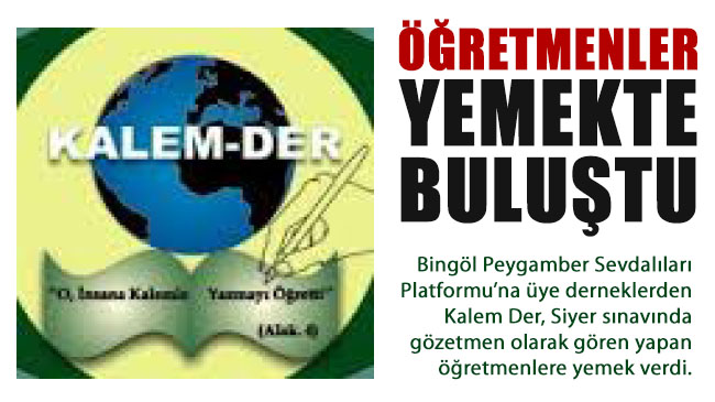 Öğretmenler yemekte buluştu