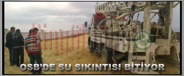 Osb`de su sıkıntısı bitiyor