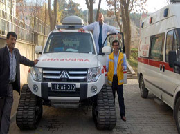 Paletli ambulans göreve hazır