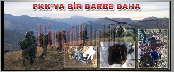 Pkk`ya ait sığınaklar imha edildi