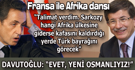 Sarkozy ile afrika dansı!