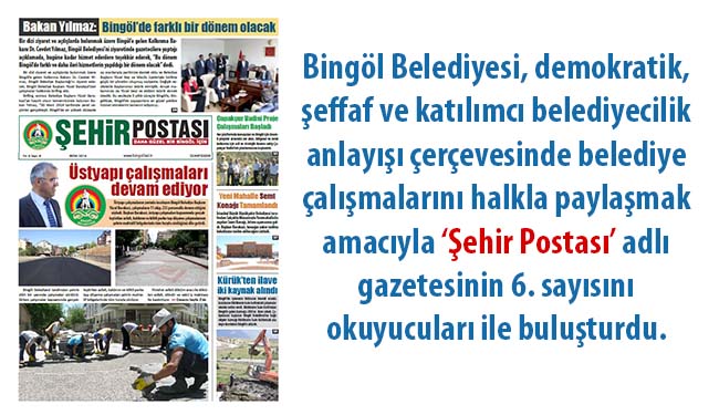 ŞEHİR POSTASININ 6. SAYISI ÇIKTI