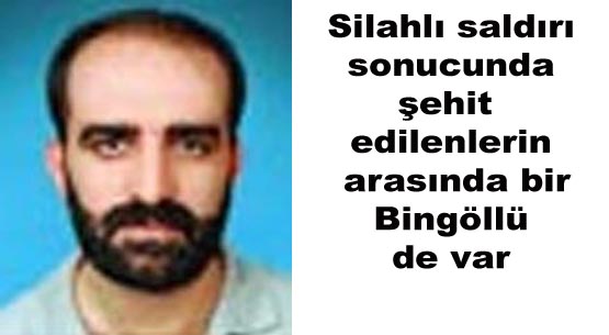 Şehitler arasında bingöllü de var