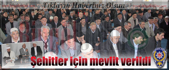 Şehitler için mevlit verildi