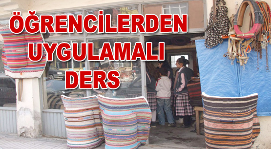 Sınıf yerine semercide ders yaptılar