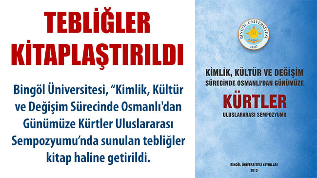 Tebliğler kitaplaştırıldı