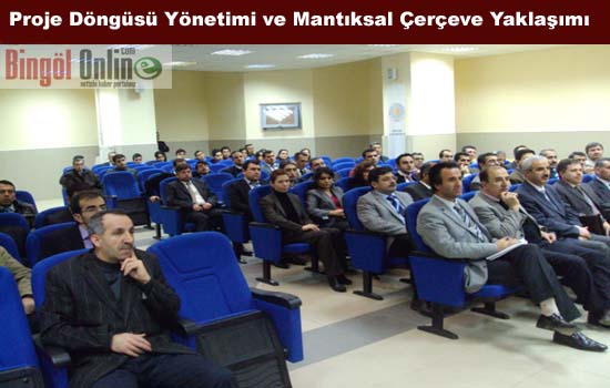 Üniversite`de `proje döngüsü yönetimi ve mantıksal çerçeve yaklaşımı` konferansı