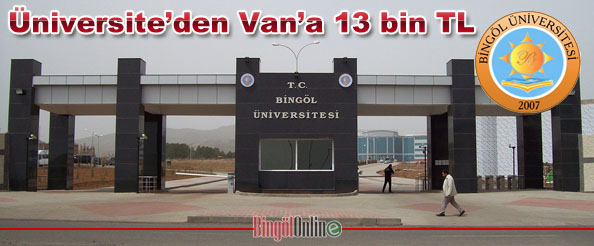 Üniversite`den van`a 13 bin tl`lik yardım