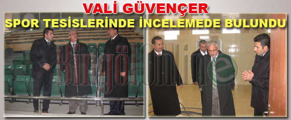 Vali güvençer incelemede