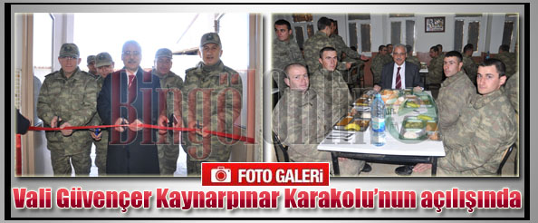 Vali güvençer kaynarpınar karakolu`nun açılışını yaptı