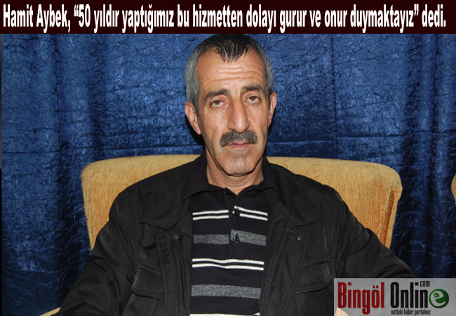 Yaptığımız hizmetten onur duyuyoruz