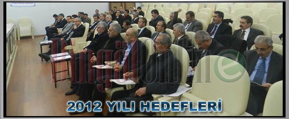 Yatırım toplantısında 2012 yılı hedefleri ele alındı