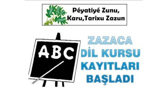 Zazaca dil kursu kayıtları başladı