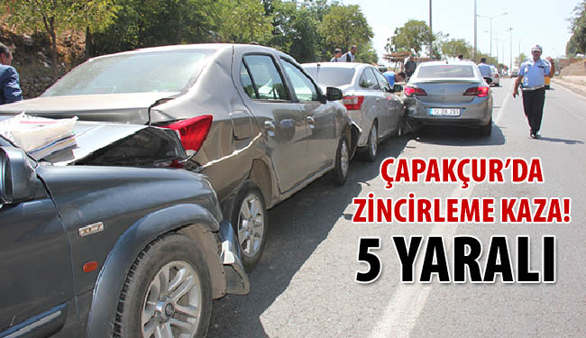 Zincirleme kaza: 5 yaralı