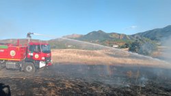 Bingöl`de kırsal alanda çıkan yangın söndürüldü